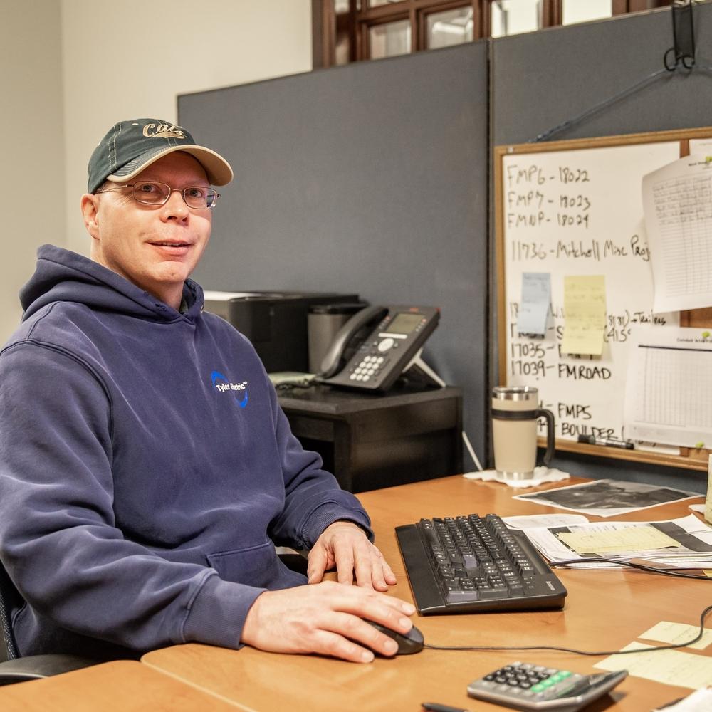 Jim at Desk